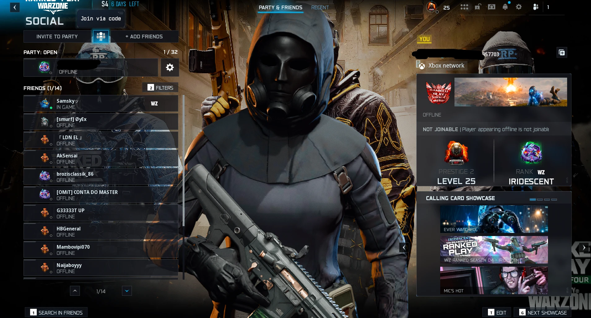 BO7 NUKE ACCOUNT AGED IRIDESCENT