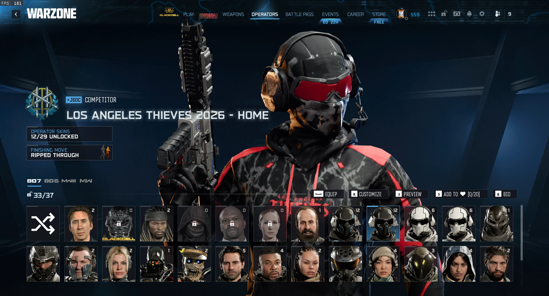 AGED STACKED ACCOUNT MW2/MW3/BO6/BO7